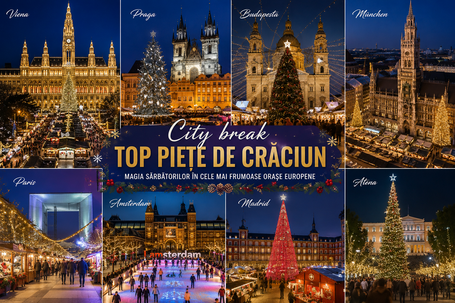 City break top piețe de Crăciun